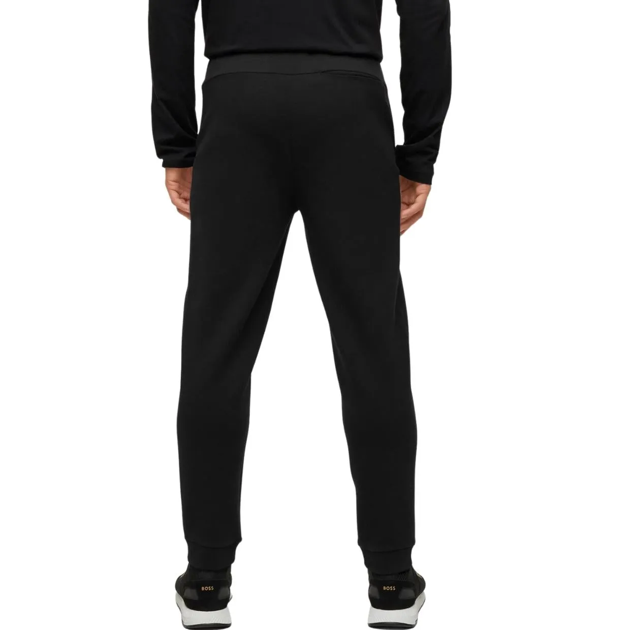 BOSS Hadiko Contrast Logo Black Jogging Bottoms