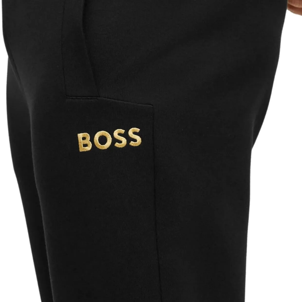 BOSS Hadiko Contrast Logo Black Jogging Bottoms