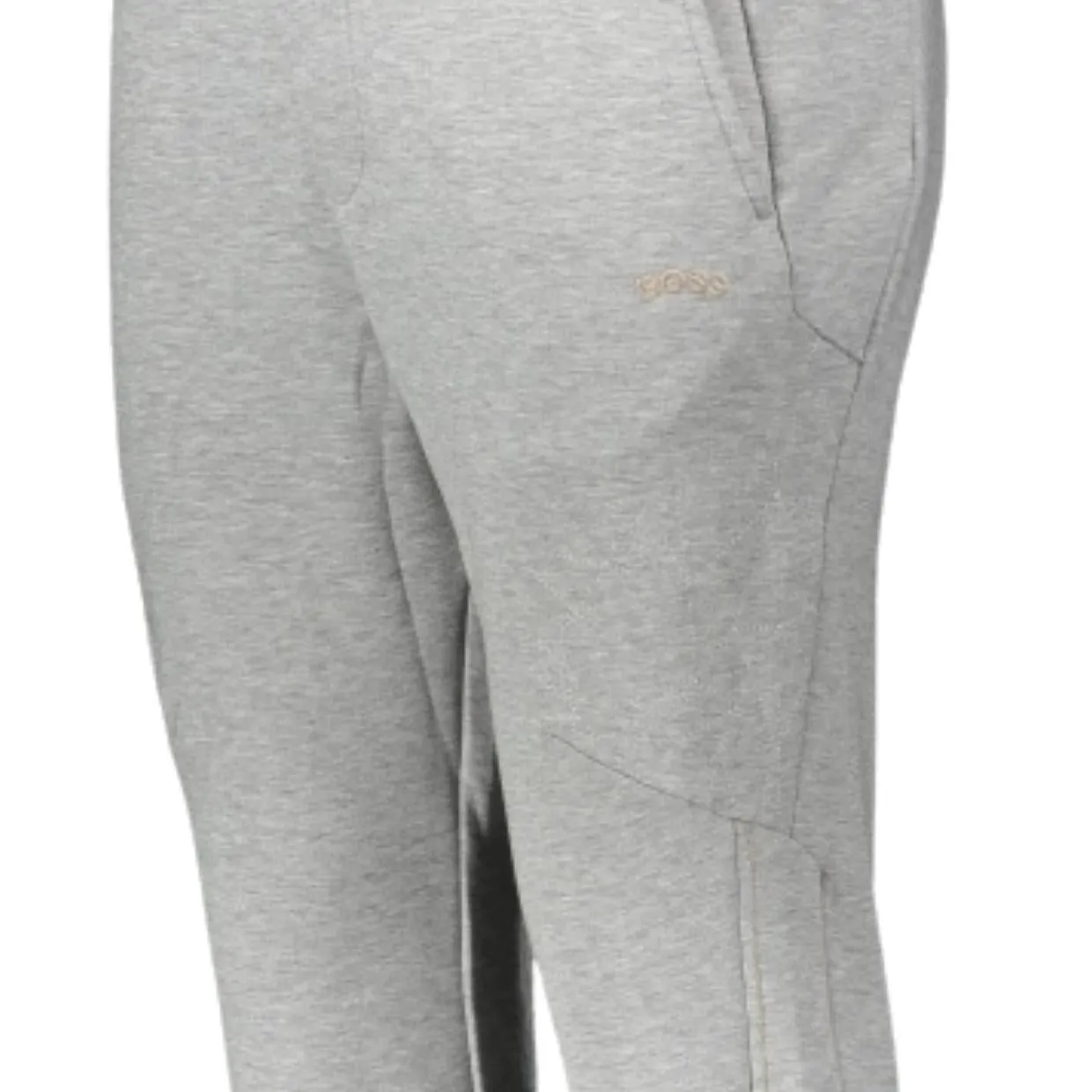 BOSS Hadiko Grid Artwork Grey Jogging Bottoms