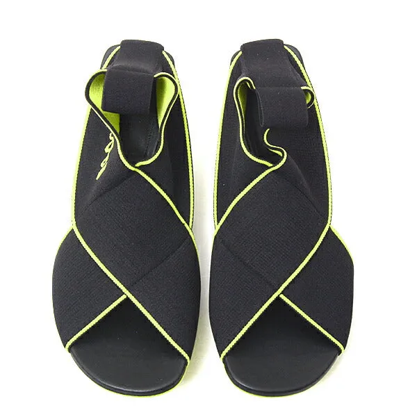 Bottega Veneta Flex Sandals Black Lime Green