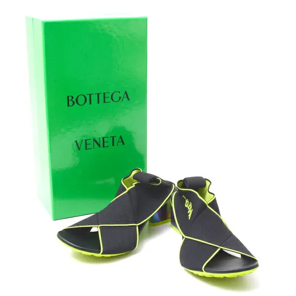 Bottega Veneta Flex Sandals Black Lime Green