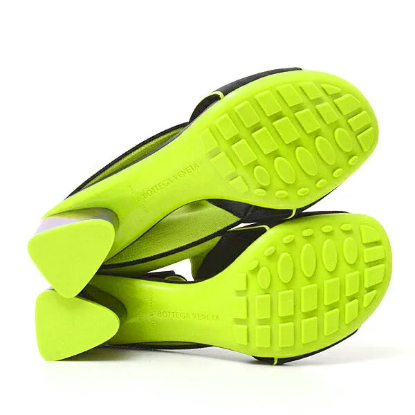 Bottega Veneta Flex Sandals Black Lime Green