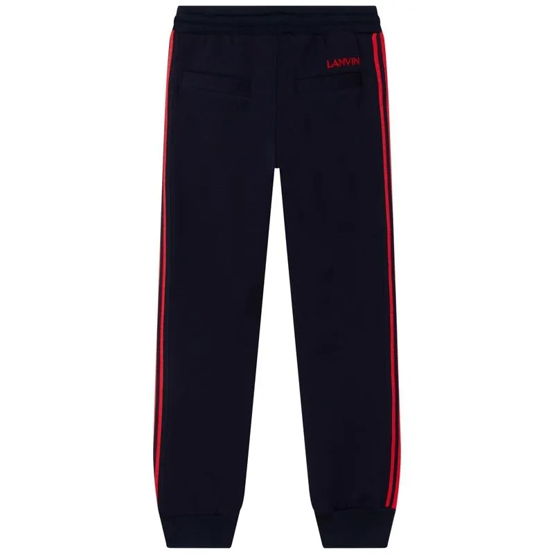 Boys Black / Red Jogging Bottoms