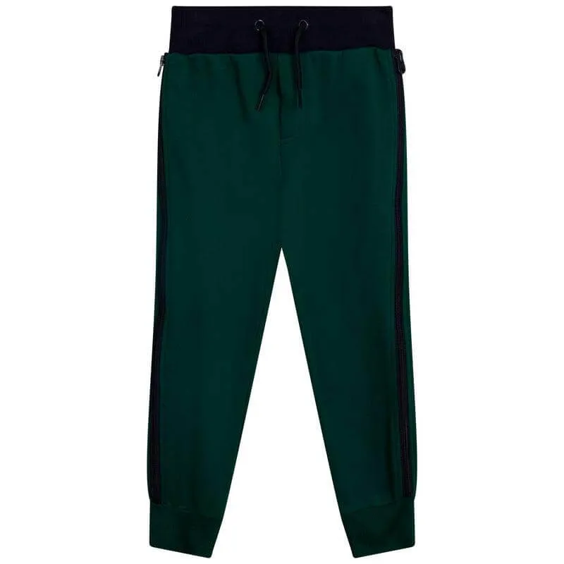 Boys Green Jogging Bottoms