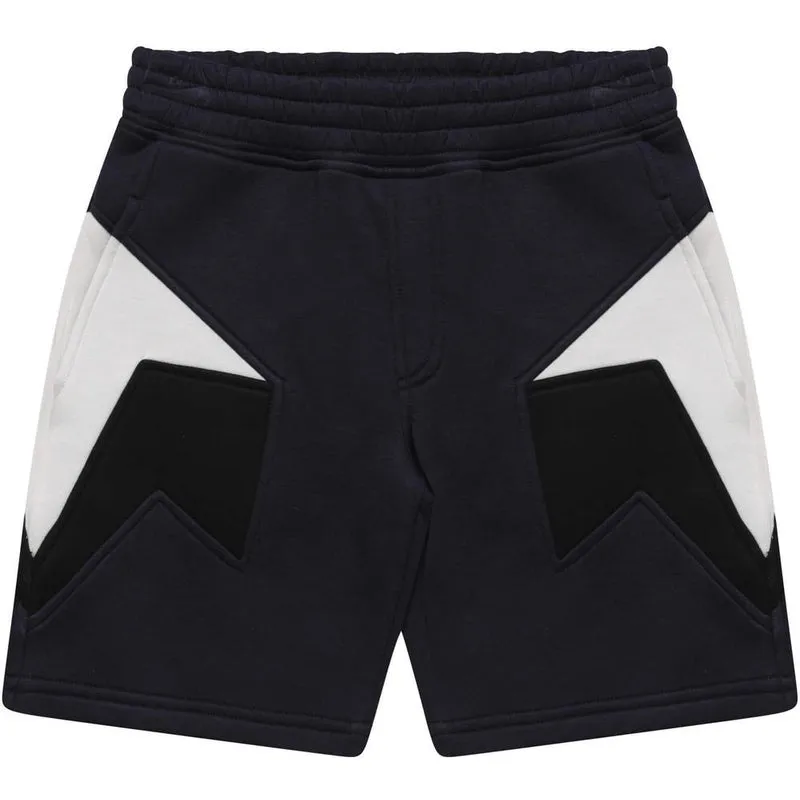 Boys Navy Lightening Shorts