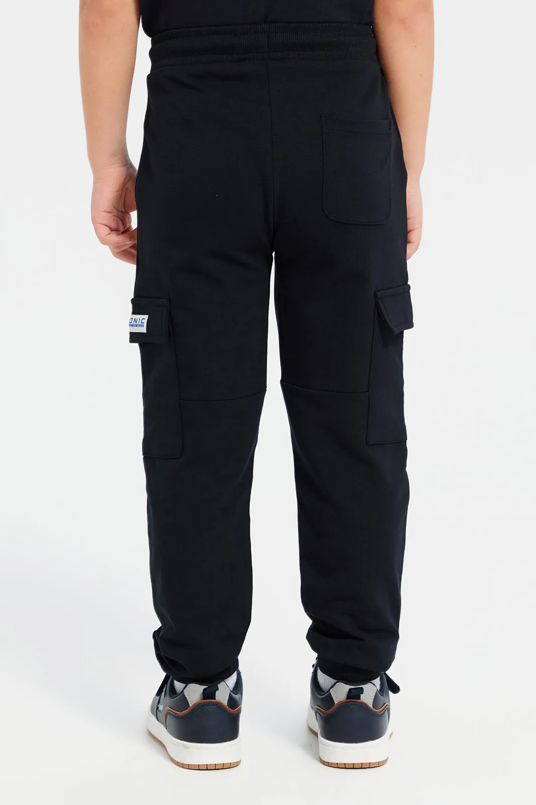 Boys Navy Sonic Jogging Pants