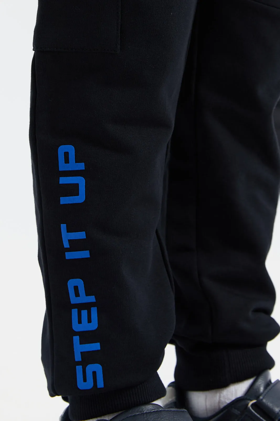 Boys Navy Sonic Jogging Pants