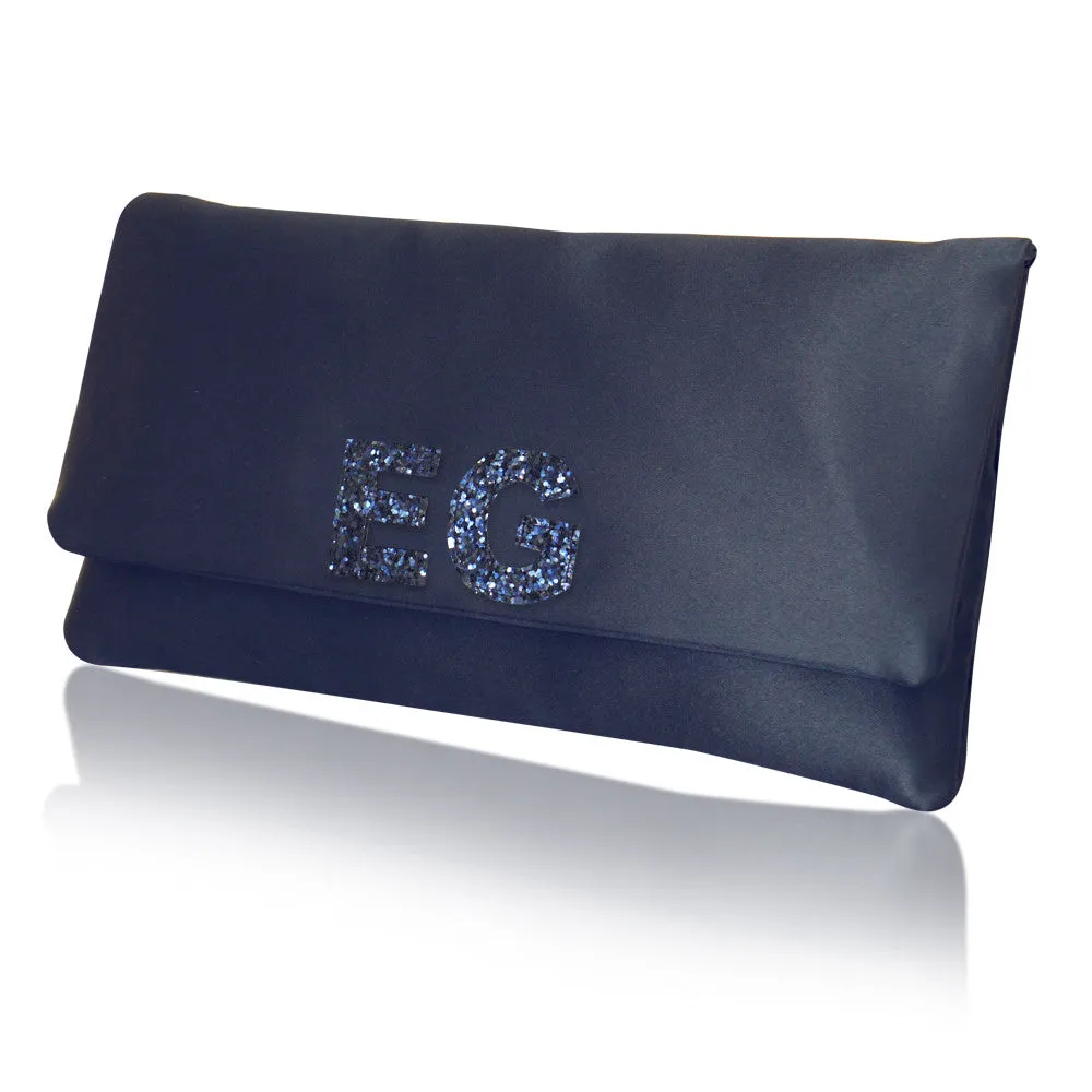 Bridesmaids gifts - set of medium personalised initial monogram clutches