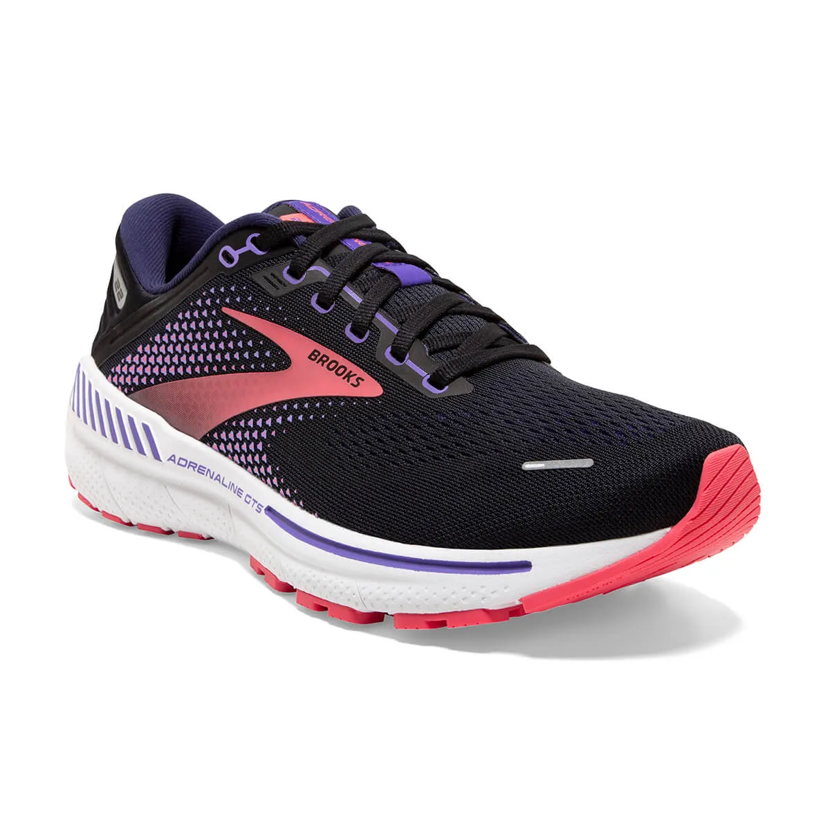 Brooks Adrenaline GTS 22 Womens | Black/purple/coral