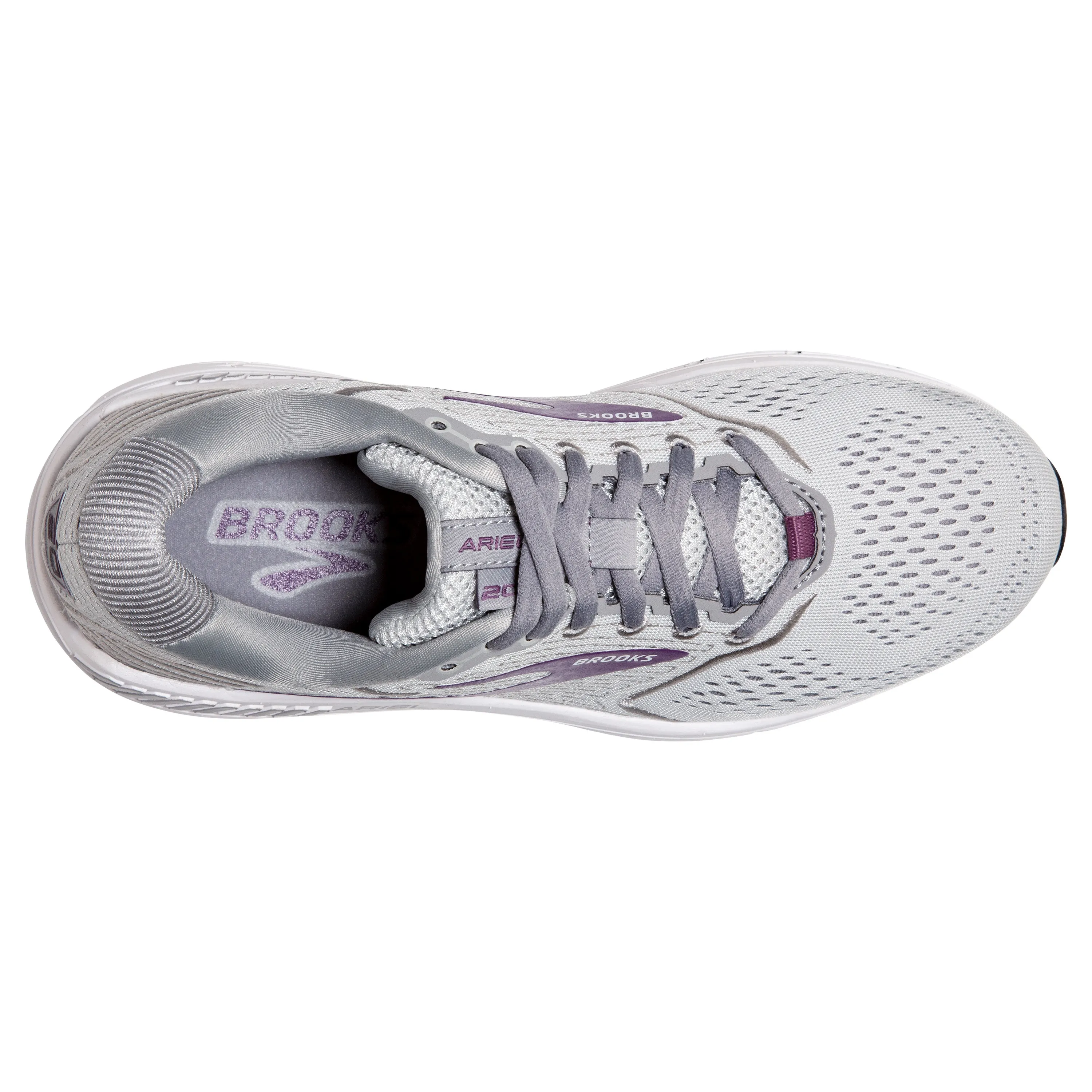 'Brooks' Women's Ariel 20 - Oyster / Alloy / Grape