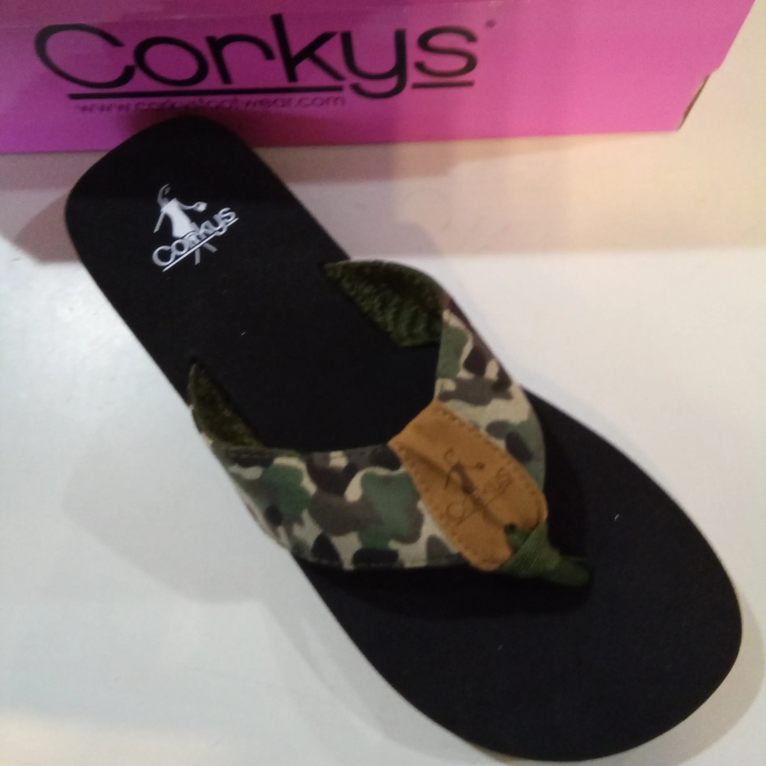 Camo Canvas Flip Flop | Corky's Trail