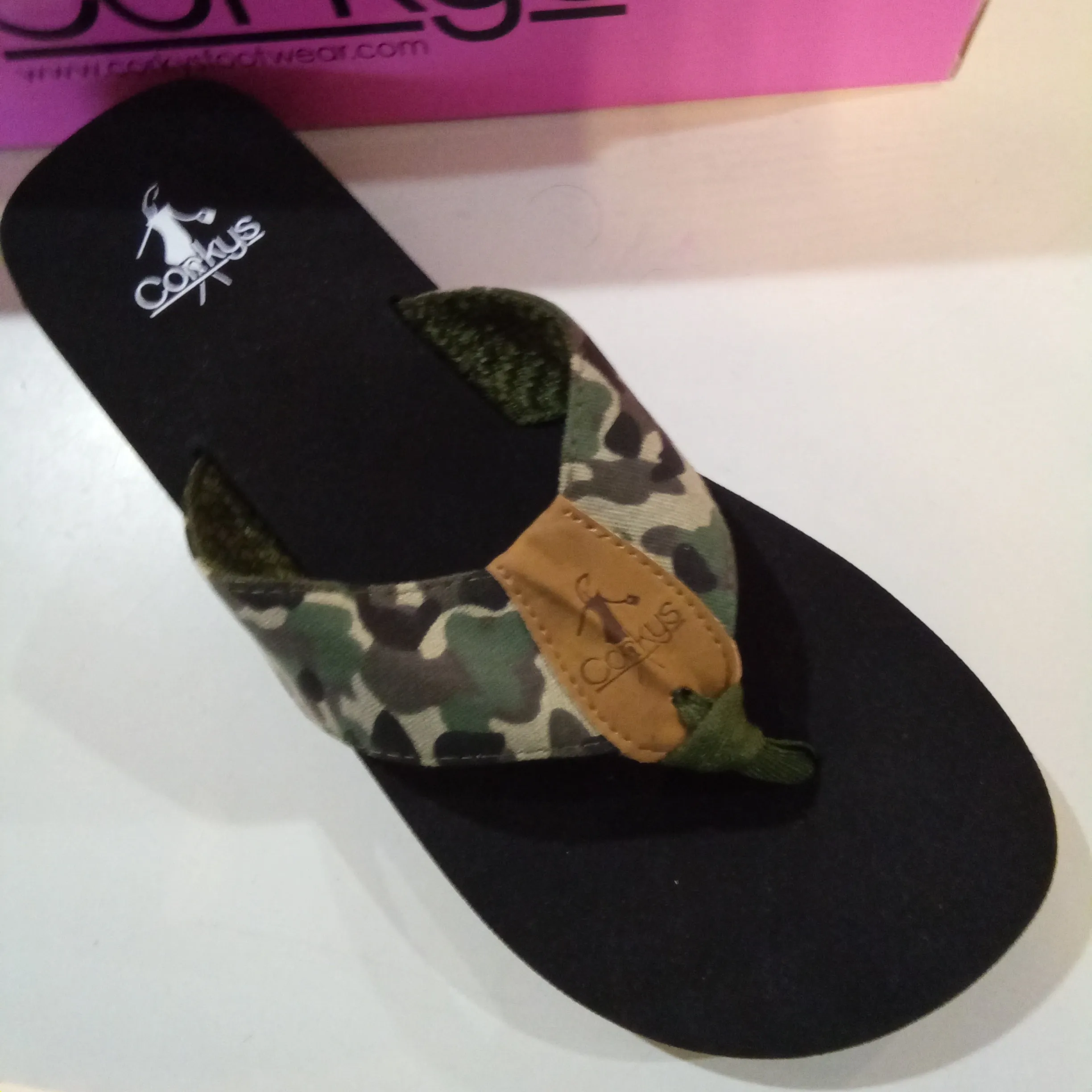 Camo Canvas Flip Flop | Corky's Trail