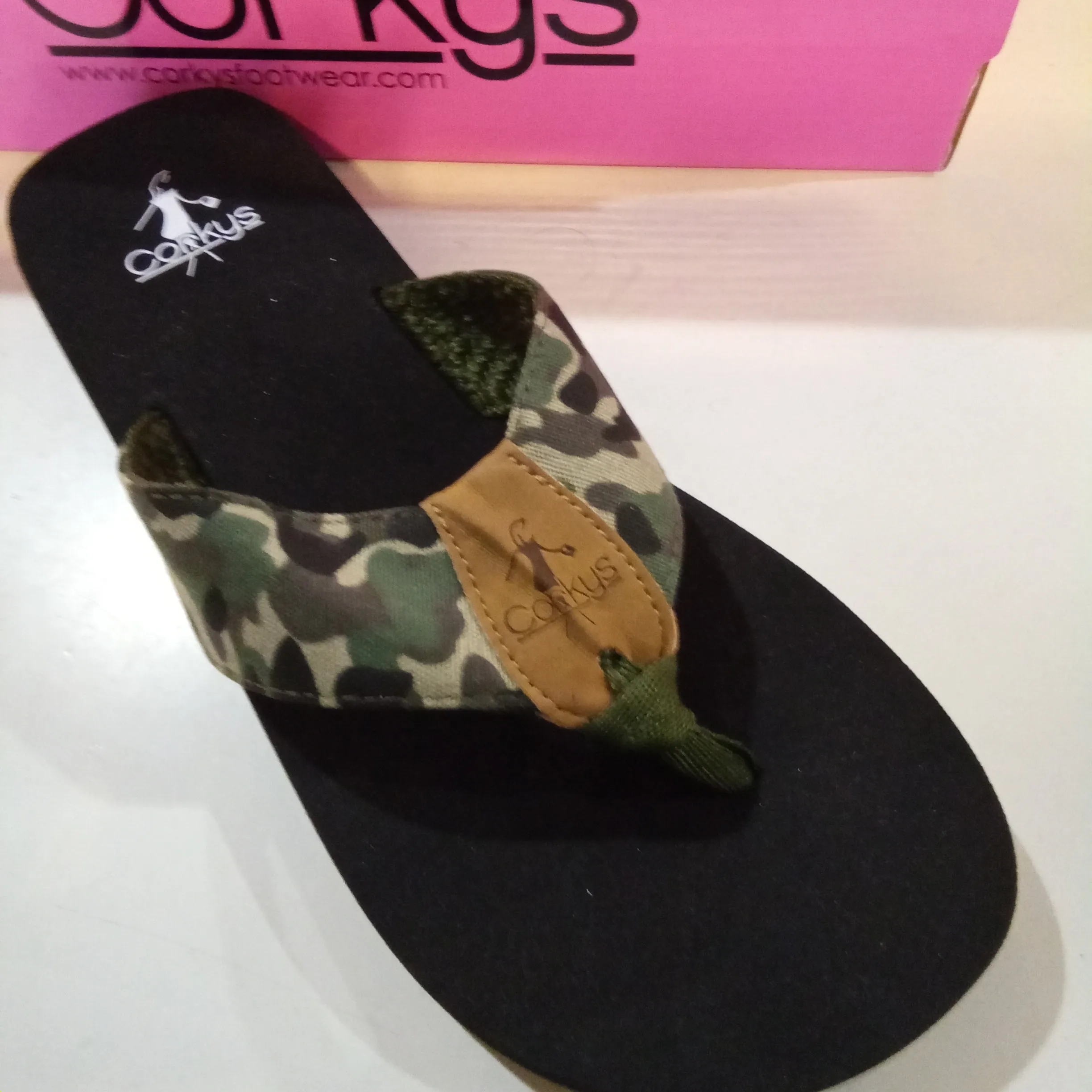 Camo Canvas Flip Flop | Corky's Trail