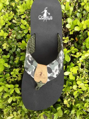 Camo Canvas Flip Flop | Corky's Trail