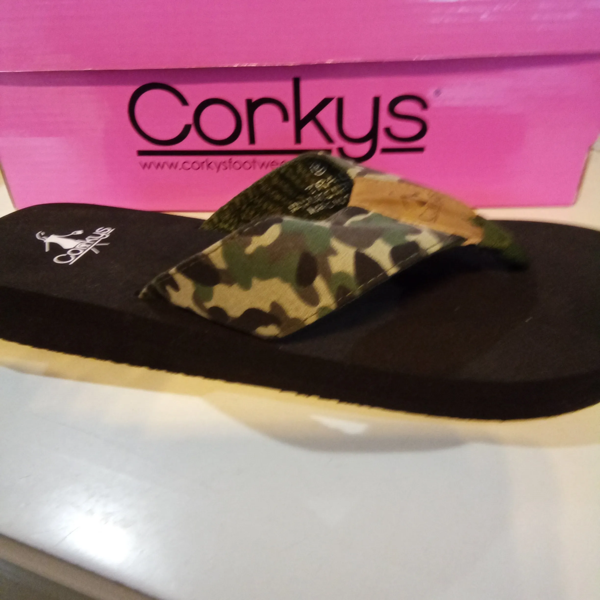 Camo Canvas Flip Flop | Corky's Trail