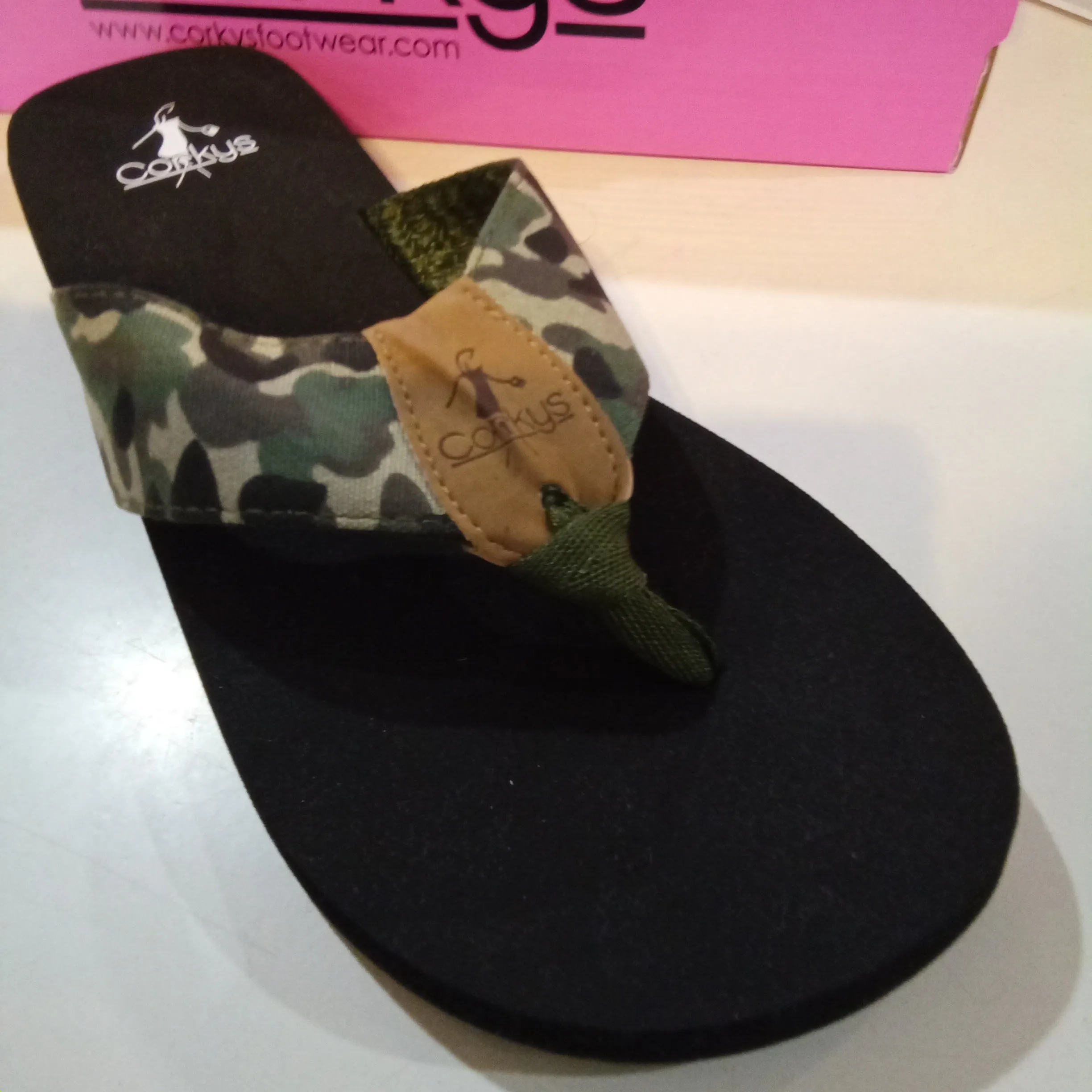 Camo Canvas Flip Flop | Corky's Trail