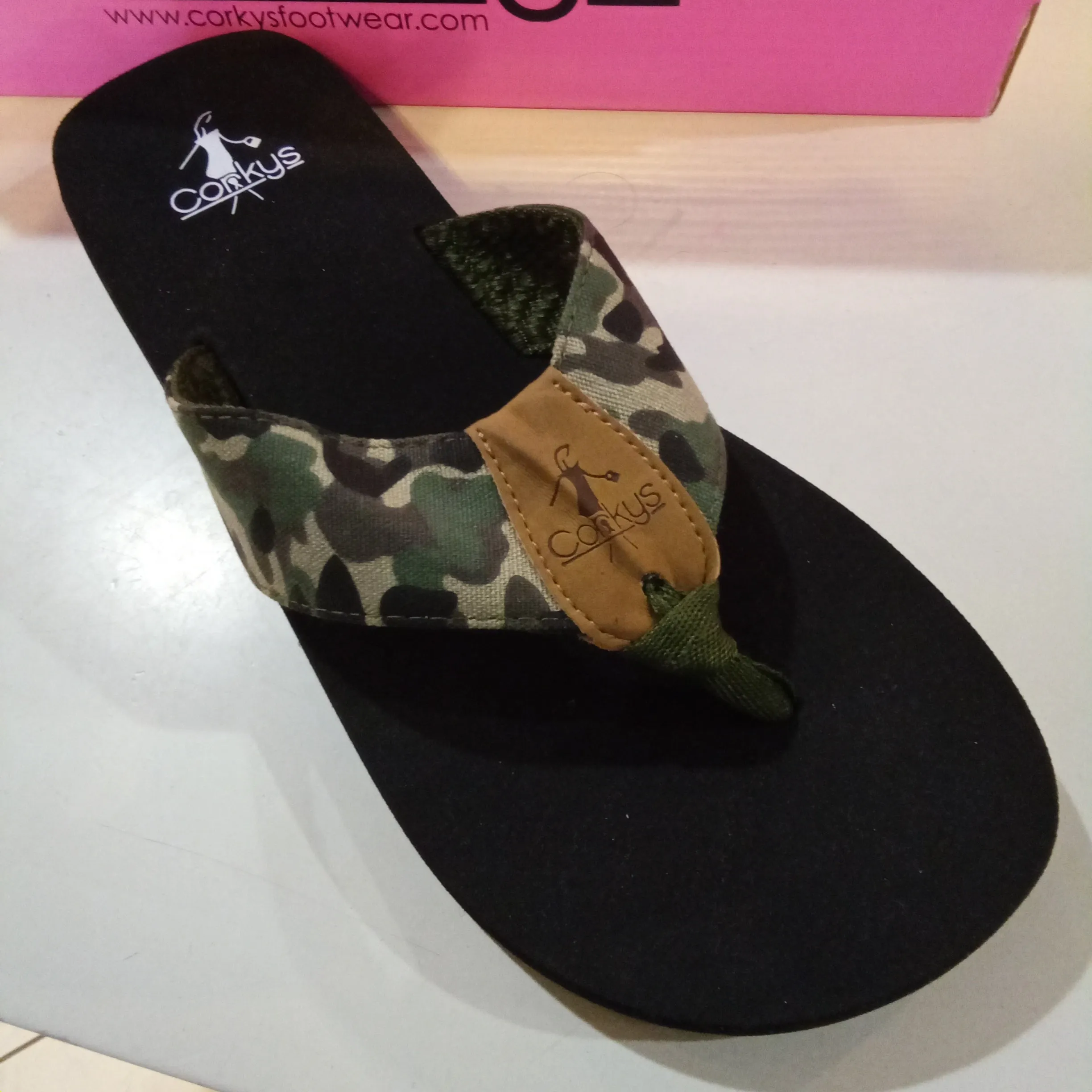 Camo Canvas Flip Flop | Corky's Trail