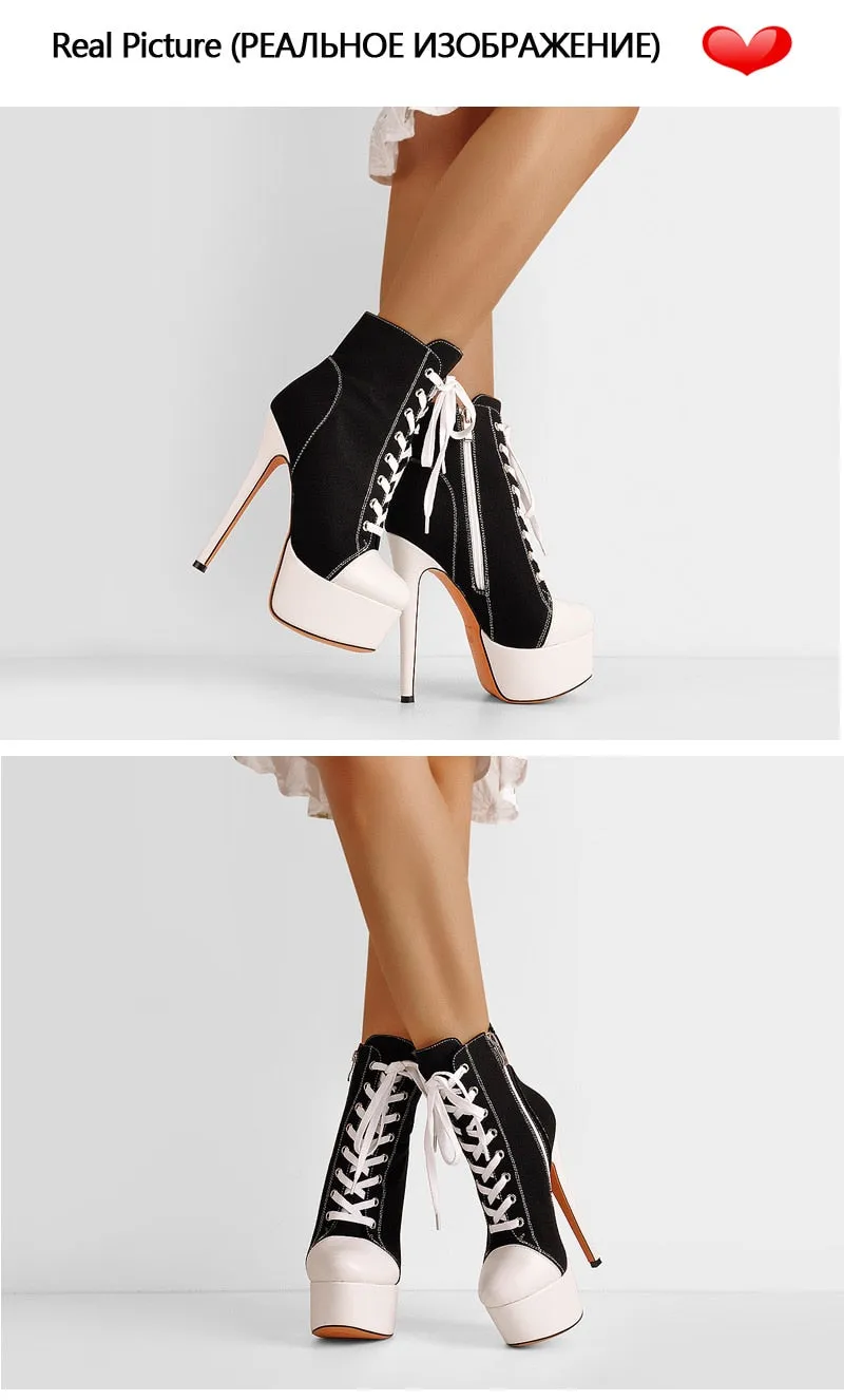 Canvas Ankle Boots