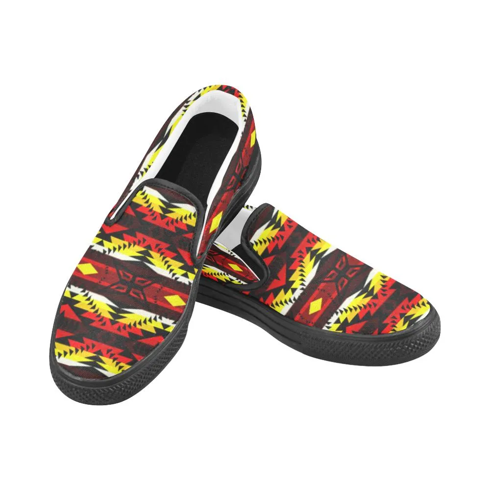 Canyon War Party Women's Unusual Slip-on Canvas Shoes