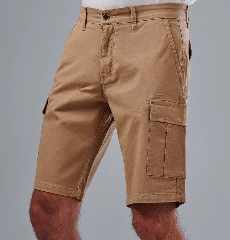 CARGO BERMUDA SHORTS - BEIGE