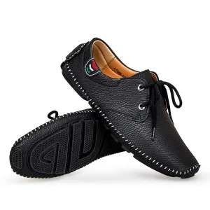 Casual Leather Shoes Men's Sneakers British leather Shoes