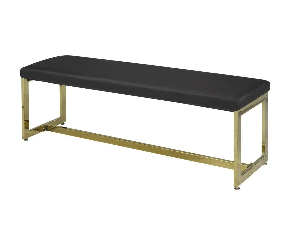 Cheyenne Accent Bench in Black & Gold