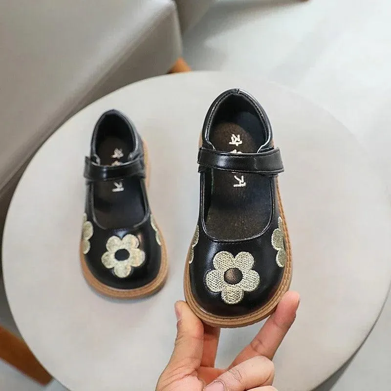 Children's Casual Shoes - Girl Kids flats - Flower Pattern- TSS209