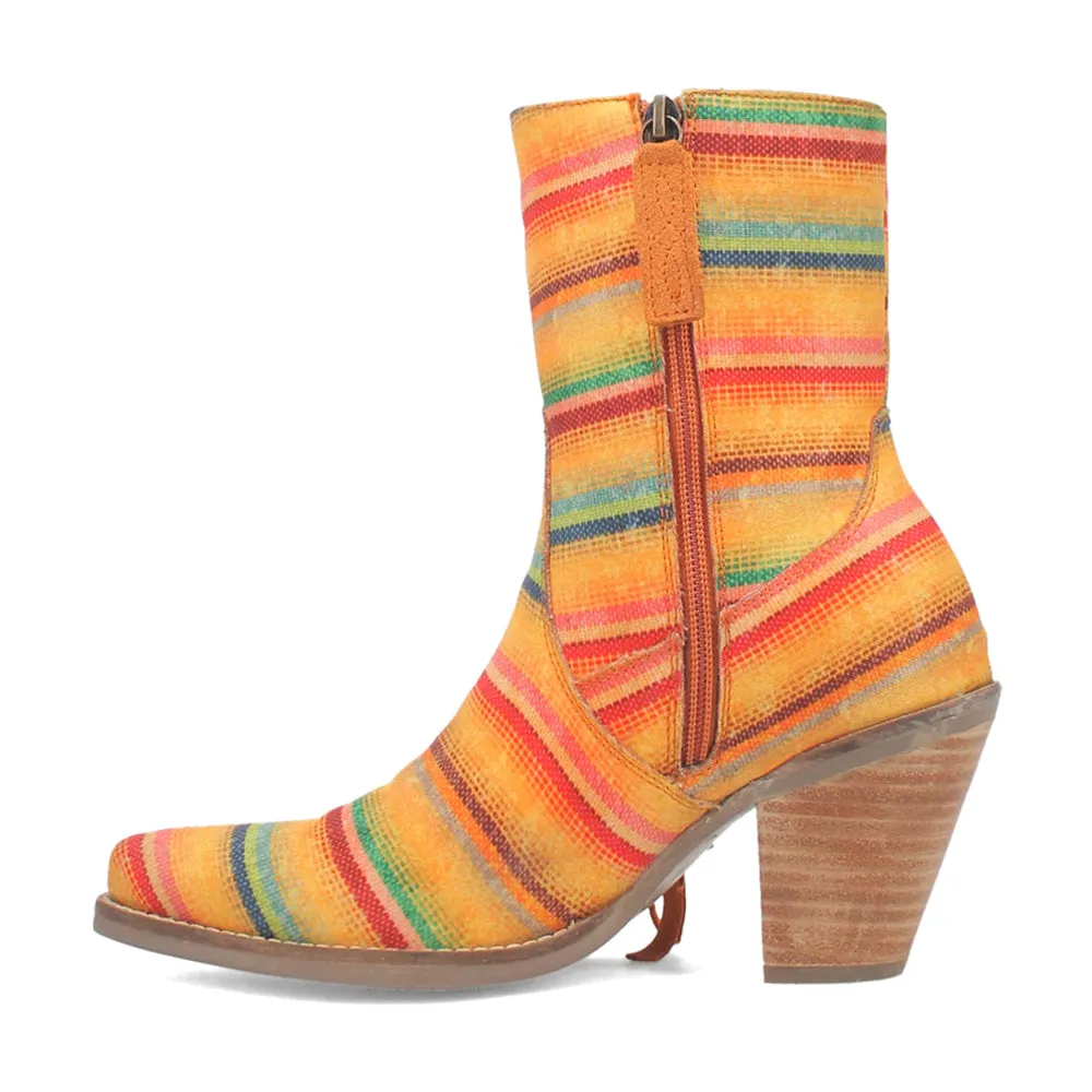 Chili Pepper Serape Southwest Cowboy Booties