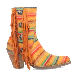 Chili Pepper Serape Southwest Cowboy Booties