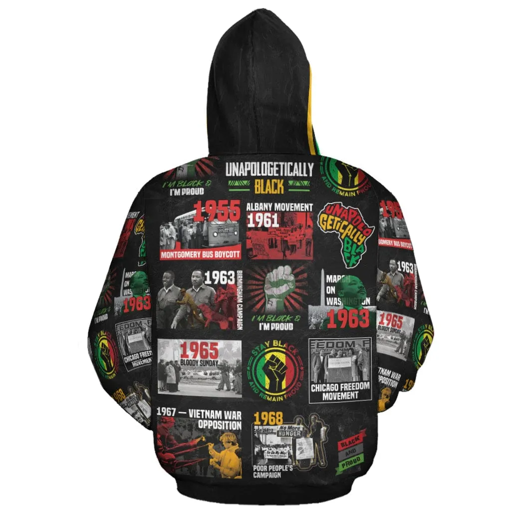 Civil Rights Movement Poster Art All-over Hoodie And Joggers Set