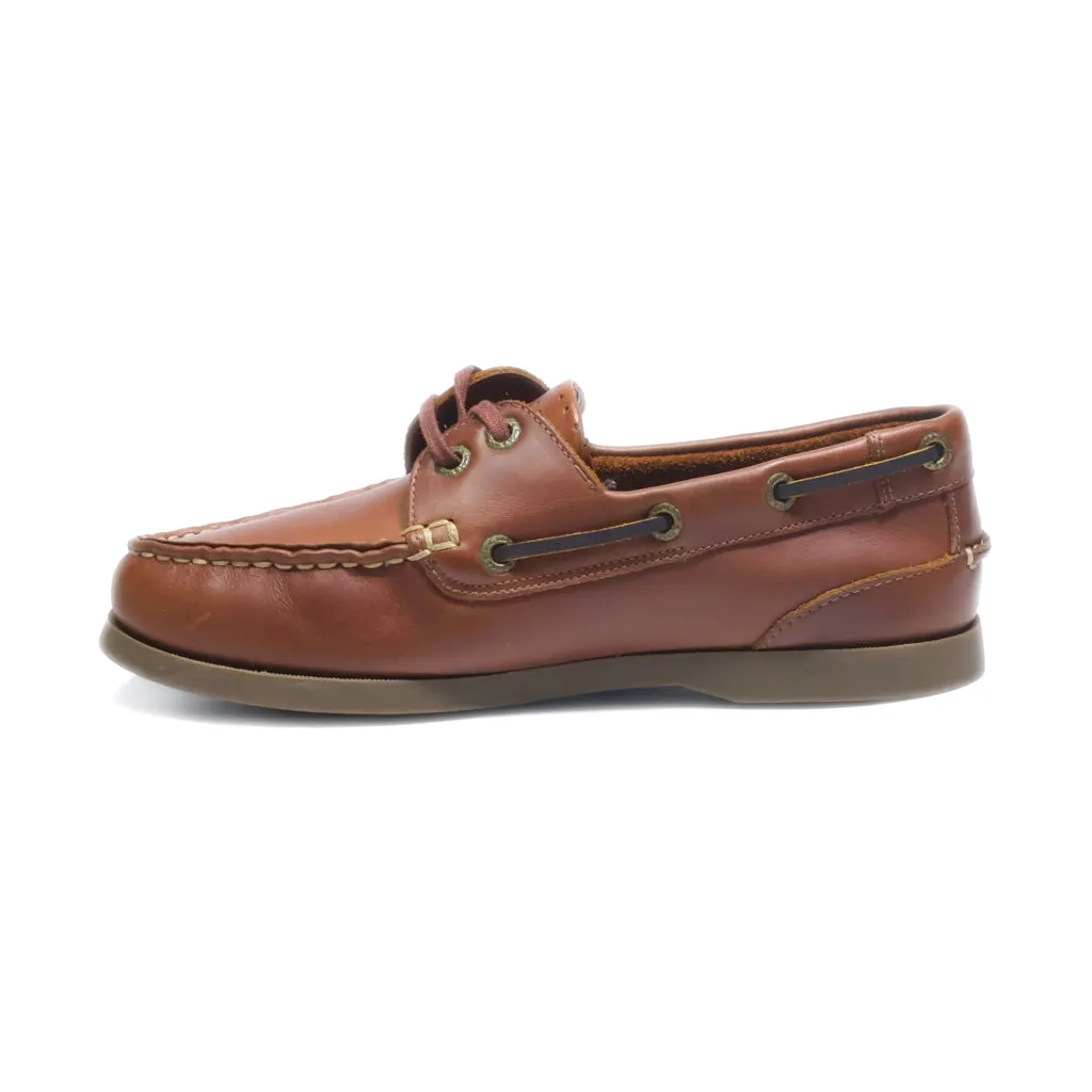 Clarks Lace-Up Shoes Leather Brown Colour For Kids