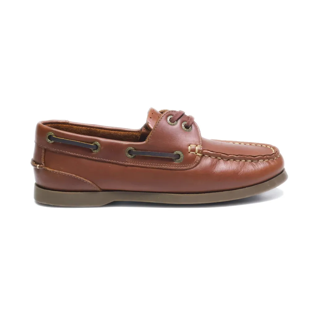 Clarks Lace-Up Shoes Leather Brown Colour For Kids