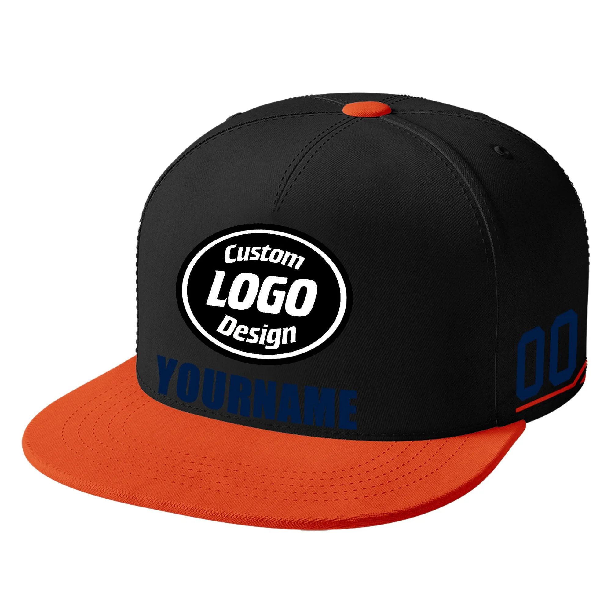 Custom Black Orange Jersey MaxSoul Shoes and Hat Combo Offer Personalized ZH-bd0b007e-a