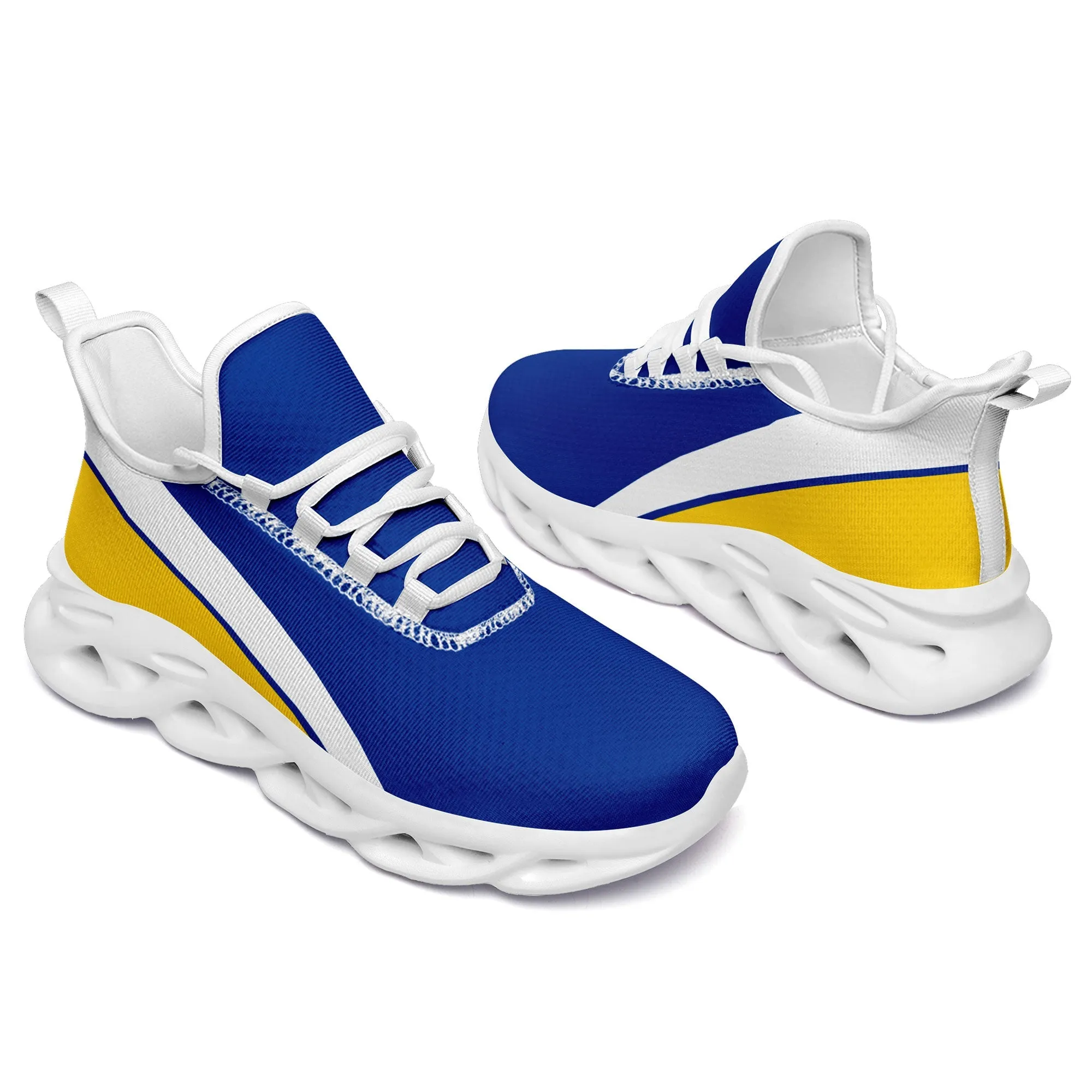 Custom Blue Yellow Jersey MaxSoul Shoes and Hat Combo Offer Personalized ZH-bd0b007e-a0