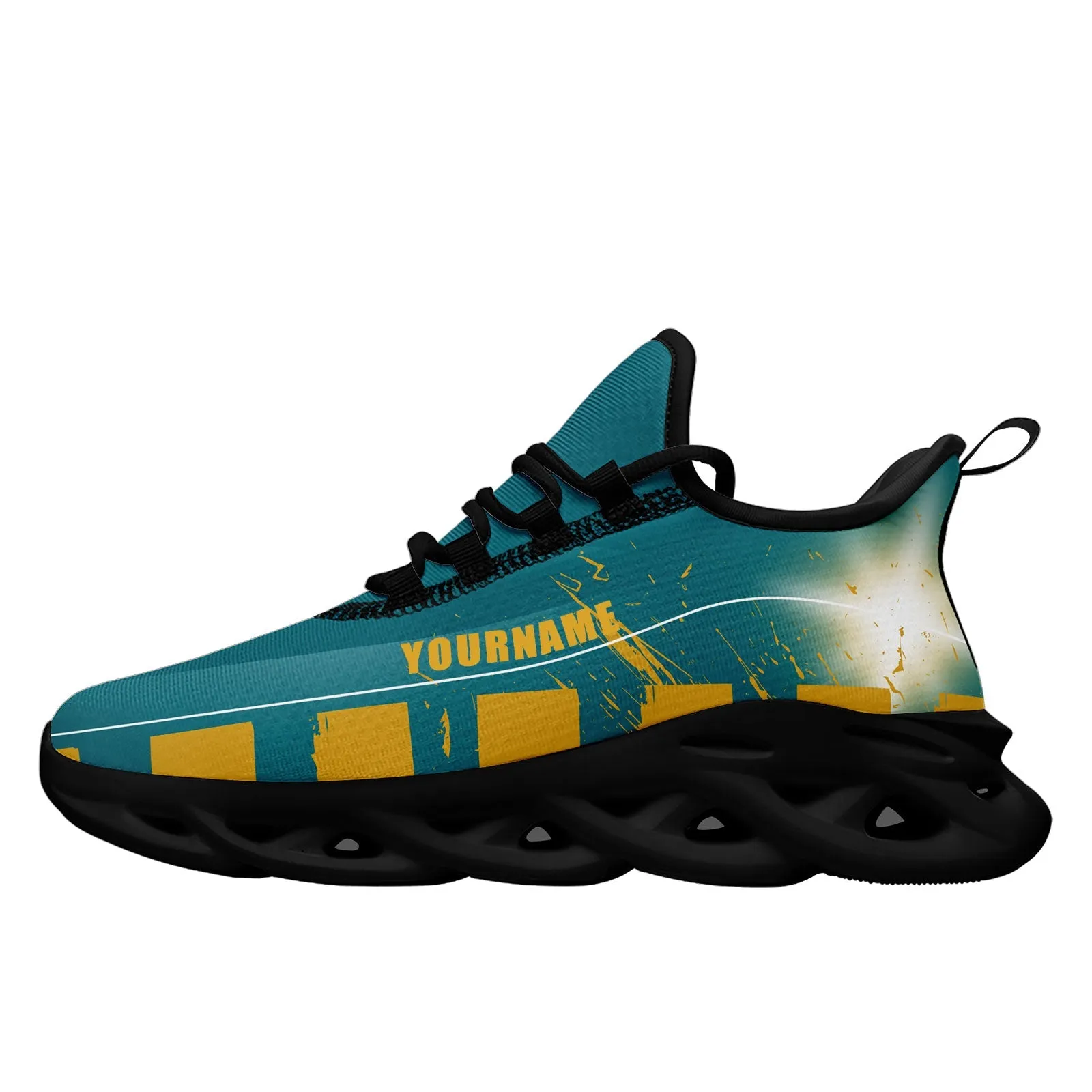 Custom Green Yellow Jacksonville Maxsoul Shoes Personalized Sneaker FN003-D020260-16 Custom Online