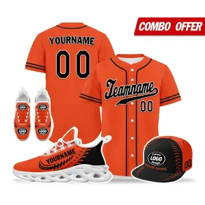 Custom Orange Jersey MaxSoul Shoes and Hat Combo Offer Personalized ZH-bd0b00e0-b0