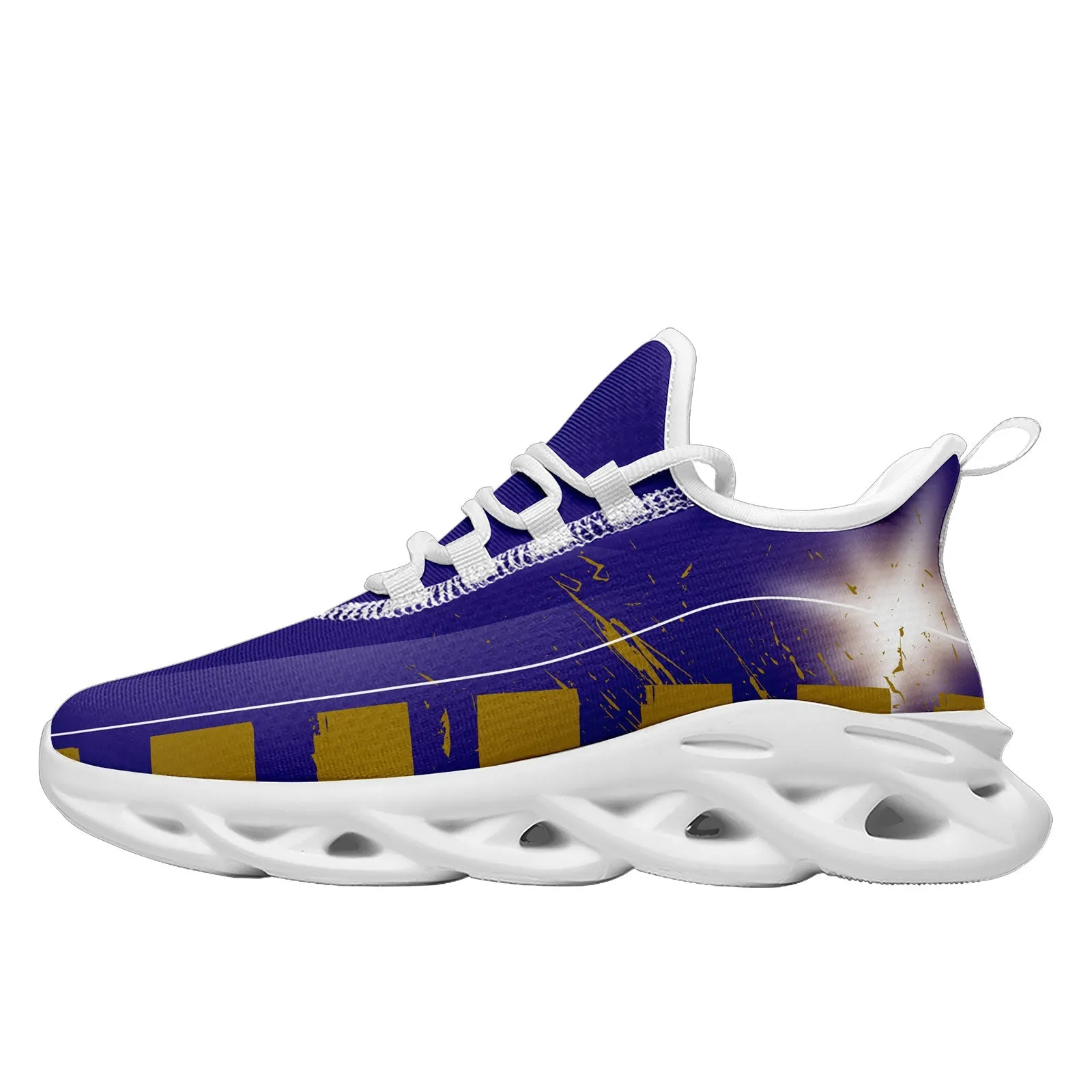 Custom Purple Yellow Baltimore Maxsoul Shoes Personalized Sneaker FN003-D020260-2 Custom Online