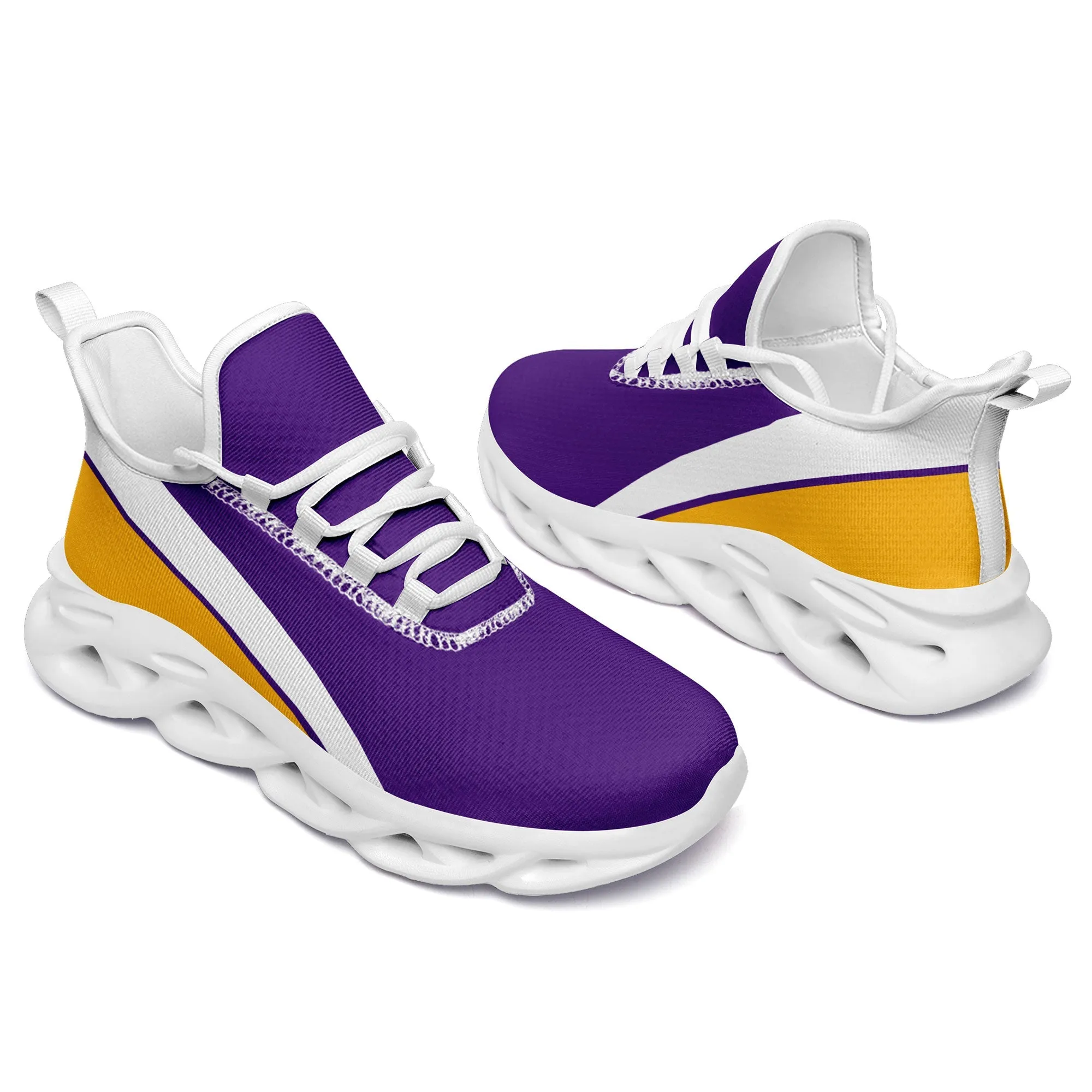 Custom Purple Yellow Jersey MaxSoul Shoes and Hat Combo Offer Personalized ZH-bd0b007e-8