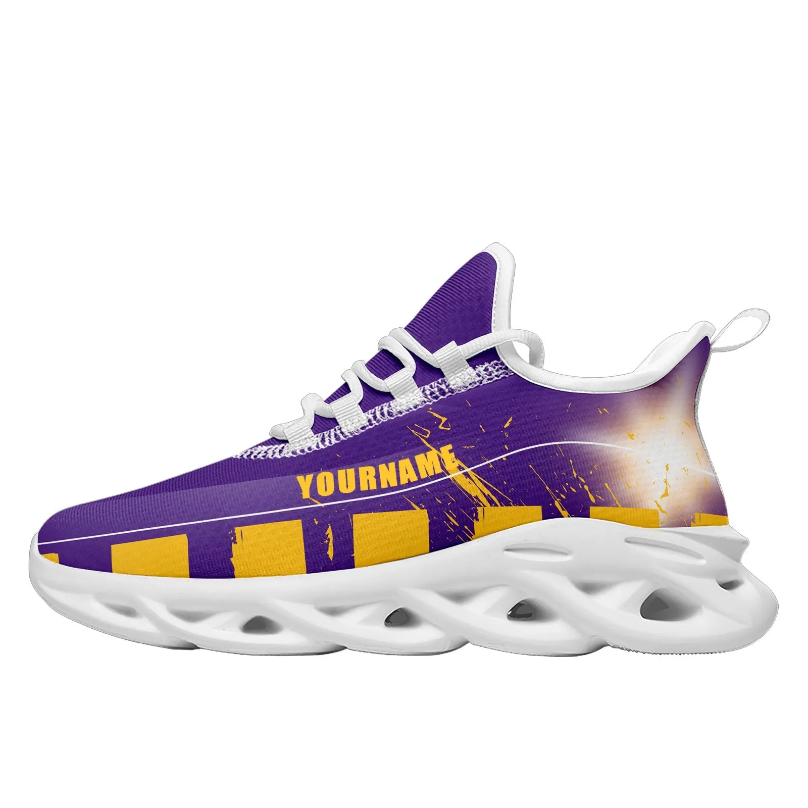 Custom Purple Yellow Minnesota Maxsoul Shoes Personalized Sneaker FN003-D020260-17 Custom Online