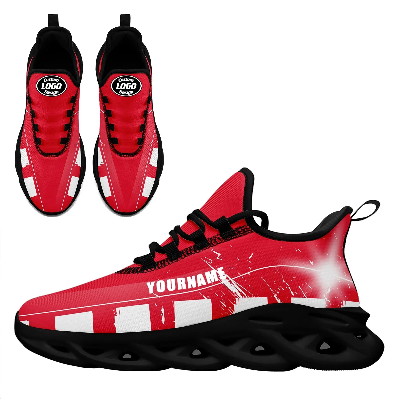 Custom Red White Kansas City Maxsoul Shoes Personalized Sneaker FN003-D020260-18 Custom Online