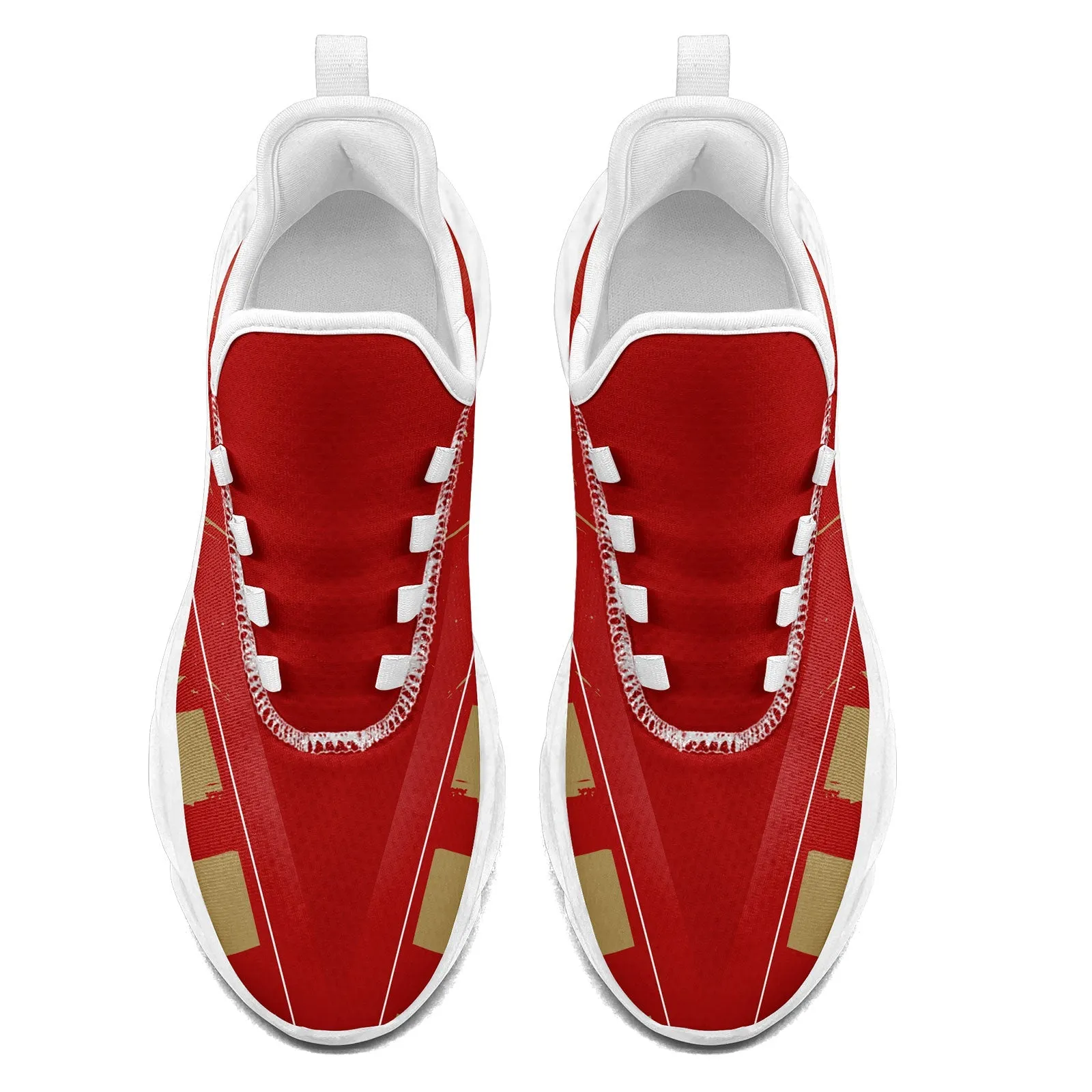 Custom Red Yellow San Francisco Maxsoul Shoes Personalized Sneaker FN003-D020260-25 Custom Online