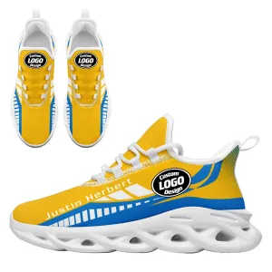 Custom Yellow Blue Los Angeles Maxsoul Shoes Personalized Sneaker FN003-D020325-22