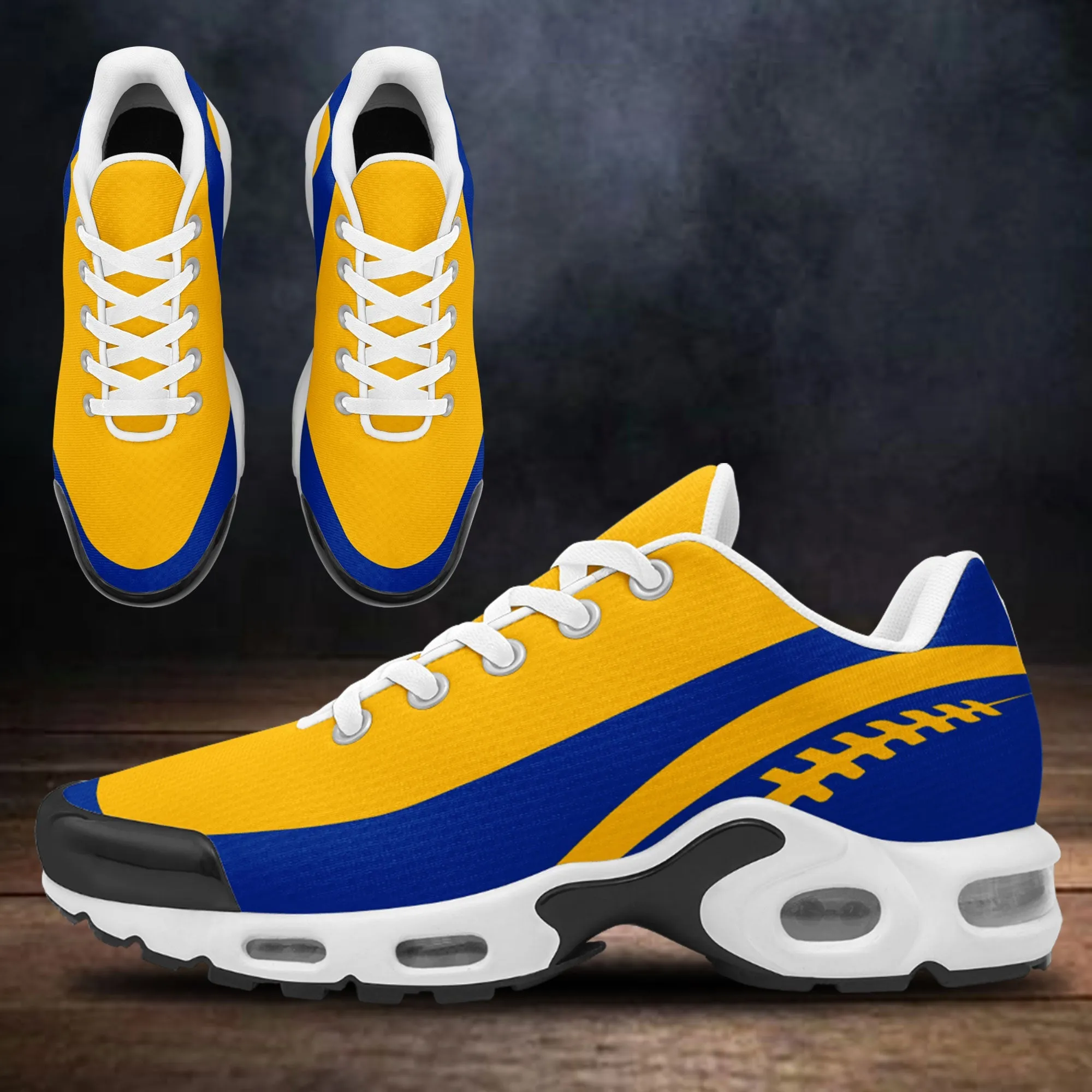 Custom Yellow Blue TN Shoes Personalized Sneakers TN-D020077-15