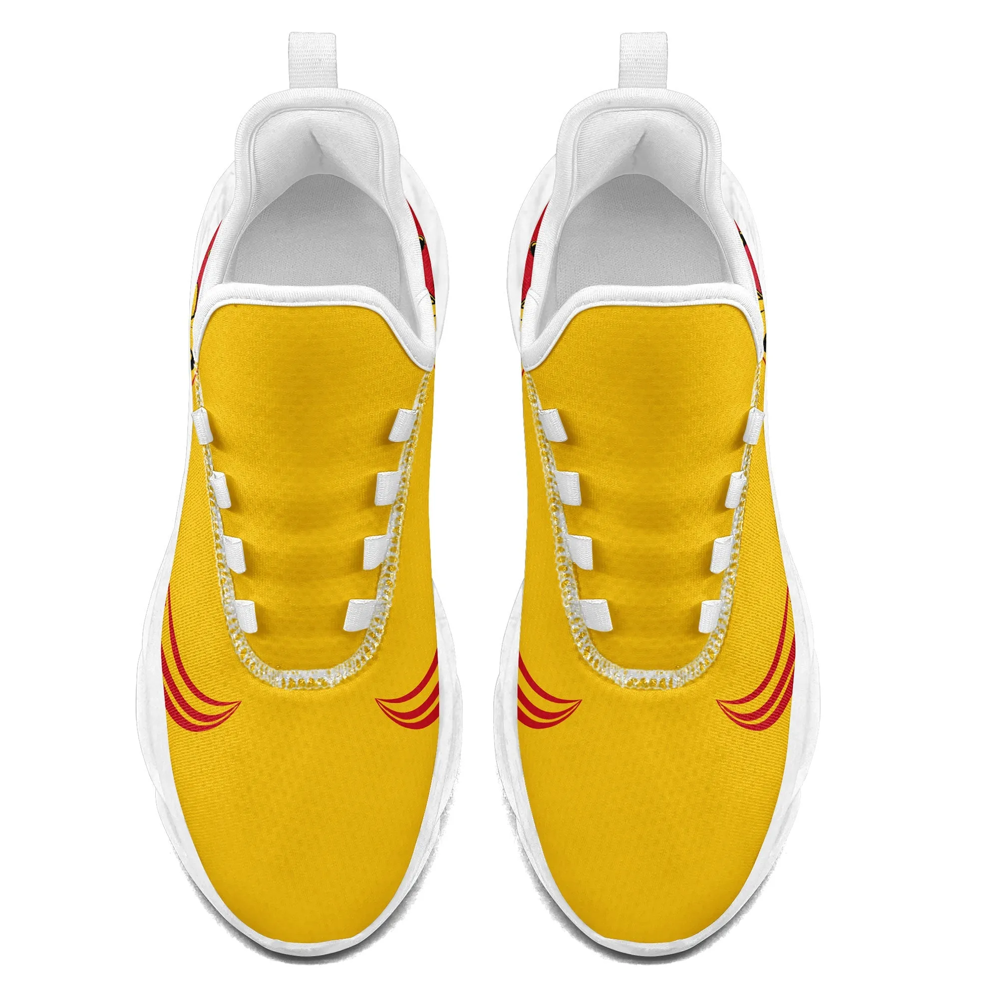 Custom Yellow Jersey MaxSoul Shoes and Hat Combo Offer Personalized ZH-bd0b00e0-8