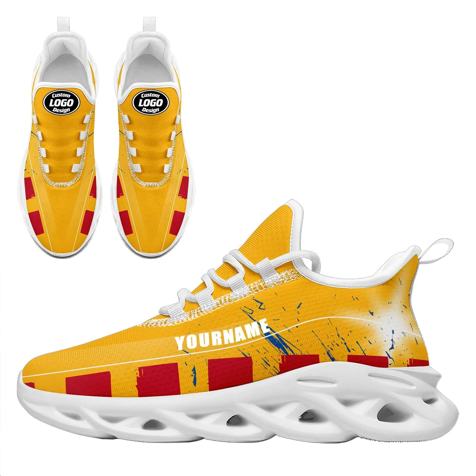 Custom Yellow Red Blue Pittsburgh Maxsoul Shoes Personalized Sneaker FN003-D020260-30 Custom Online