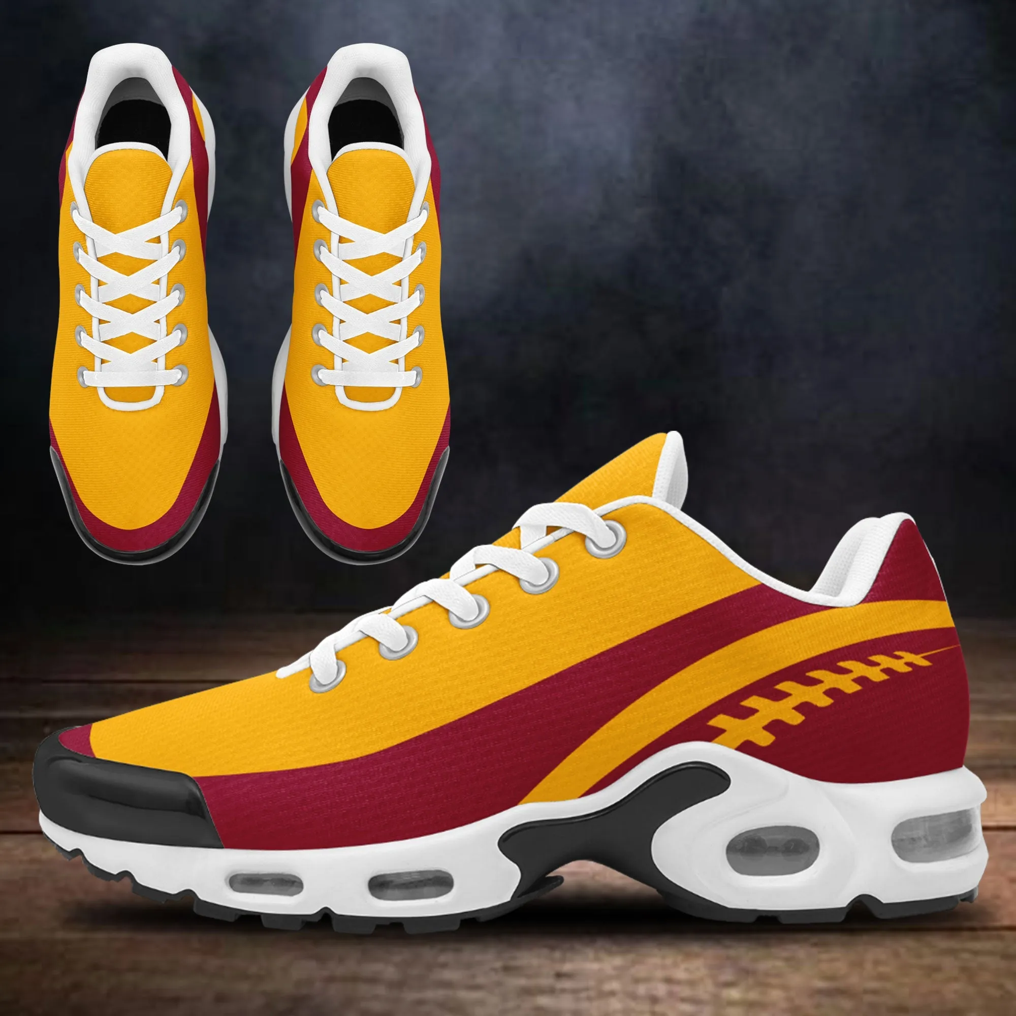 Custom Yellow Red TN Shoes Personalized Sneakers TN-D020077-2