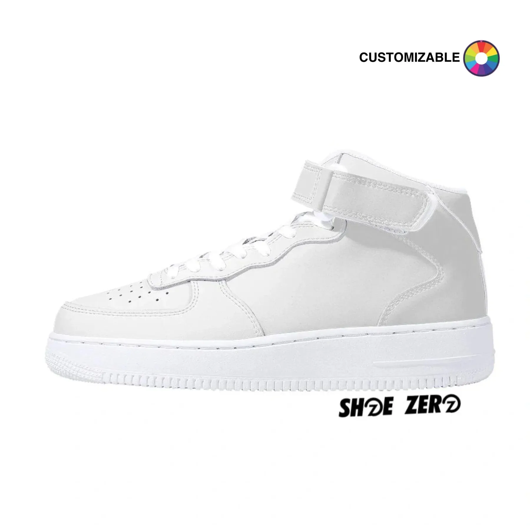 Customizable Vegan Leather Sneakers High Top