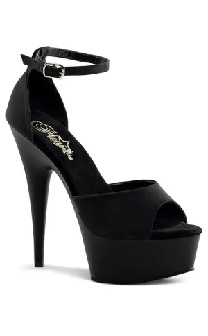 DELIGHT-618PS Black / Black Matte Heels