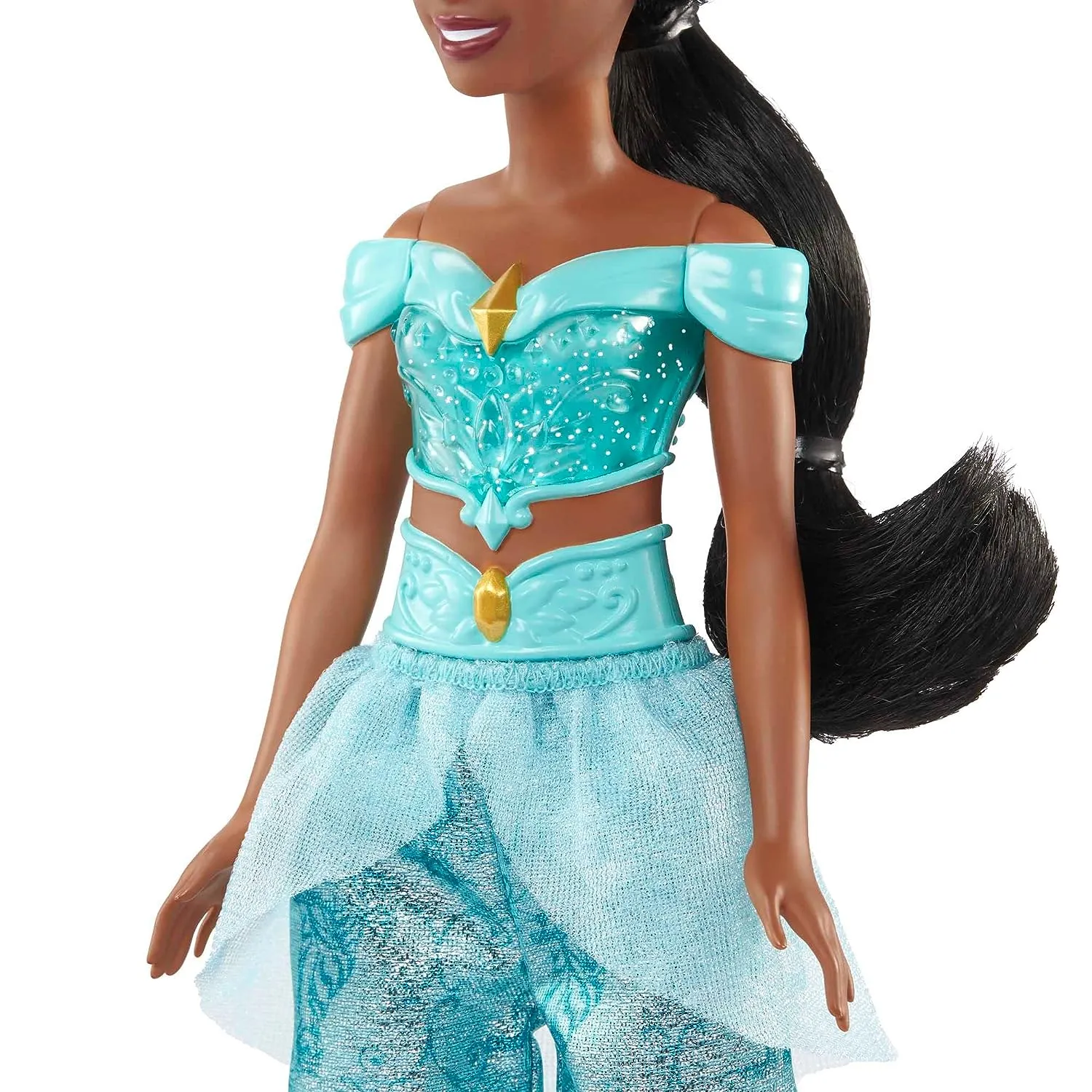 Disney Princess Jasmine Posable Fashion Doll with Sparkling Clothing and Accessories for Kids Ages 3 