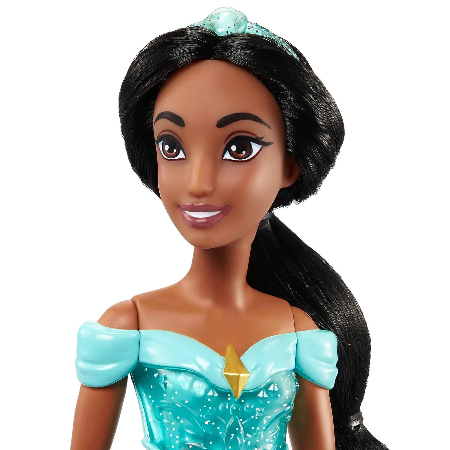 Disney Princess Jasmine Posable Fashion Doll with Sparkling Clothing and Accessories for Kids Ages 3 